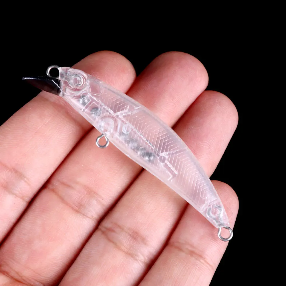 10pcs 7cm 3g blank Minnow nude baits crankbait Popper Pencil bait Unpainted  Lure Bodies Fishing Gear