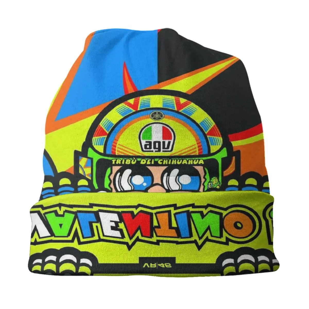 Moto-Gp Rossi-Speed Racing Bonnet Hat Knitted Hats Men Women Fashion Unisex Adult Warm Winter Skullies Beanies Caps