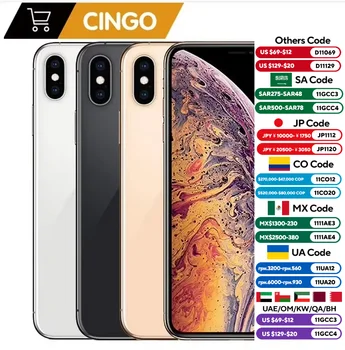 iphone XS iphone XS MAX 4G RAM 64gb/256gb ROM A12 iphonexs iphonexsmax 2658mAh Original Unlocked Apple iphone xs