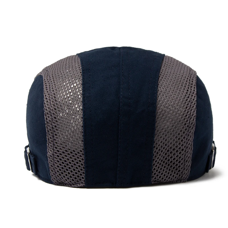 Casual Hat Mesh Cap Beret For Men Women Summer Cotton Breathable Sun Visor Adjustable