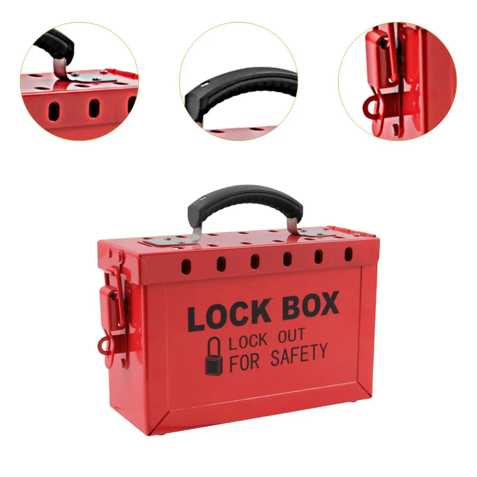 Lock Box 13 Users Anti Slip Handle Lightweight Convenient Efficiency Easy to Use Padlock Box for Car Factory Device Management