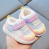 Boys and Girls Spring and Autumn Non-slip Soft Bottom Color Splicing Baby Board Shoes 4