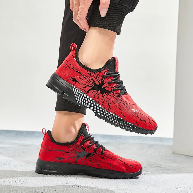 Modern Men's Breathable Mesh Casual Shoes Lightweight Non-slip_voghion.com