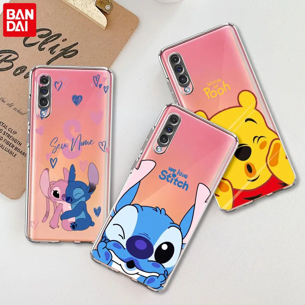 Прозрачный мягкий чехол Lilo Stitch для Samsung Galaxy A50 A70 A30 A10 A40 A12 A51 A52 A71 A72 A20s A20e A21s