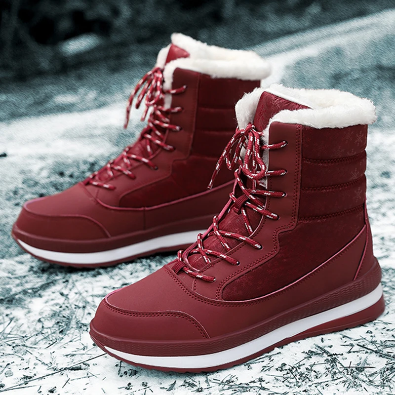 High-Top Plus Velvet Winter Cotton Women's Boots