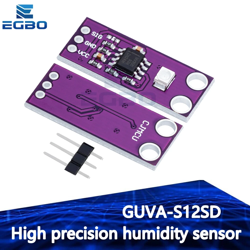 GUVA - S12SD UV Sensor Module for Arduino DIY Precise 240nm - 370nm Light Detection, Electronic PCB Board Included