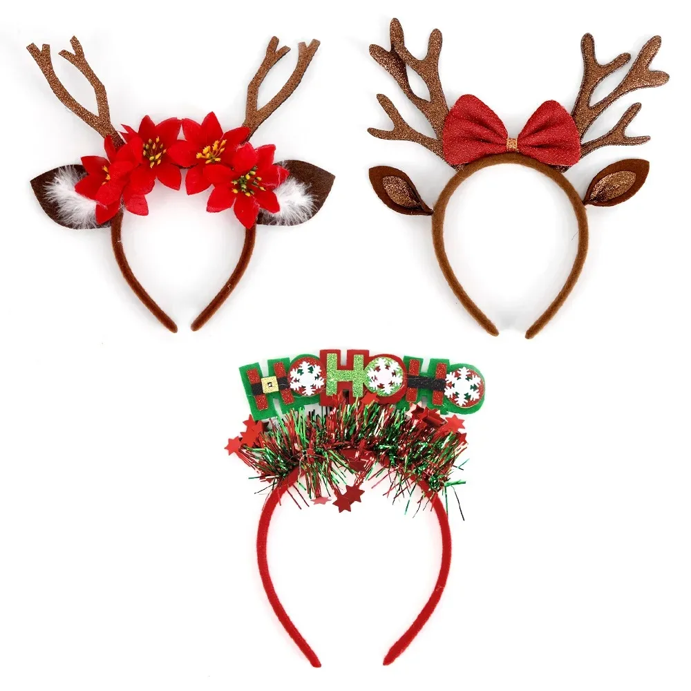 Christmas Headbands for Women Antler Headbands Cute Hairpins Deer Horn Christmas Headbands