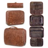2024 new men's business pu wash bag large capacity high-end storage partition waterproof makeup bag storage bag 1