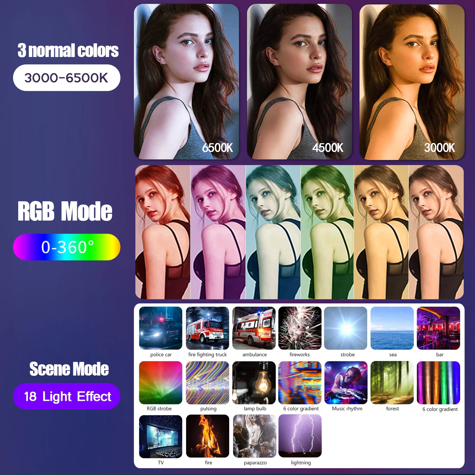Rgb Video Light Stick Wand Lâmpada Led Colorida Luz de Preenchimento Flash Portátil Velocidadelight Iluminação Fotografia Suporte para Tripé Festa - Image 4