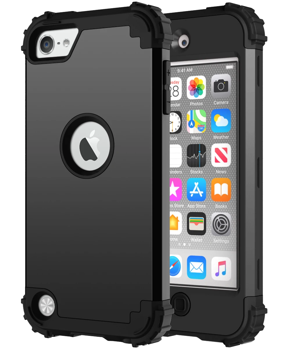 Heavy Duty 3-in-1 Shockproof Phone Case with Soft TPU Lining & Hard Plastic Frame
