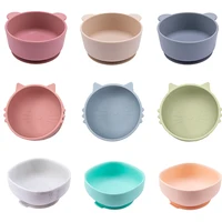 New Silicone Baby Feeding Bowl Tableware for Kids Waterproof Suction Bowl Feeding Bowl BPA Free Silicone Dishes for Baby Bowl 1