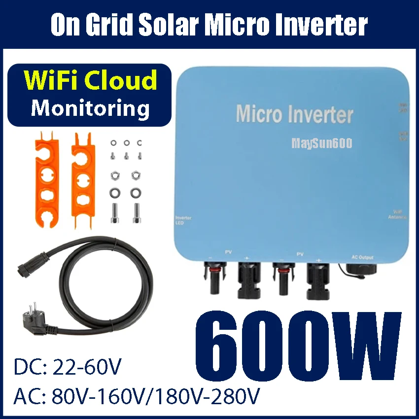 그리드 태양광 마이크로 인버터, MC 커넥터 포함, 와이파이 클라우드 모니터,..