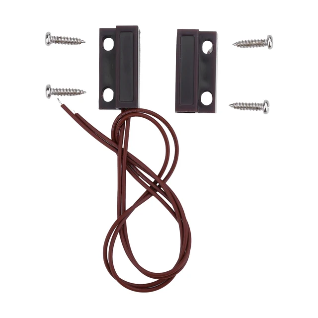 MC-38A Wired Door Window Sensor Detector Magnetic Switch Normally Closed or Normally Open NC/NO for Home Security Alarm System 1