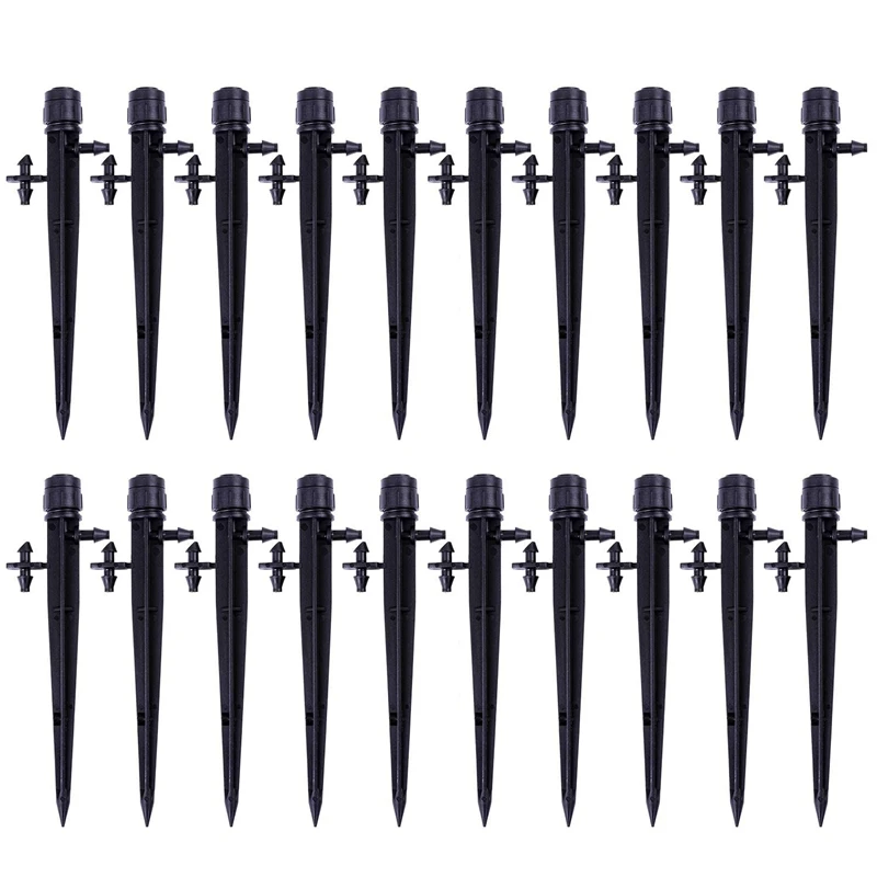 

HOT SALE 72Pcs Drip Emitters Adjustable Fan Shape Irrigation Drippers For 1/4 Inch Tube,360 Degree Adjustable Water Flow Dripper