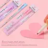 1+3Pcs Macaron Dispensing Pen Student Diy Hand Account Manual Quick-drying Glue Dispensing School Office Supplies Stationery 3