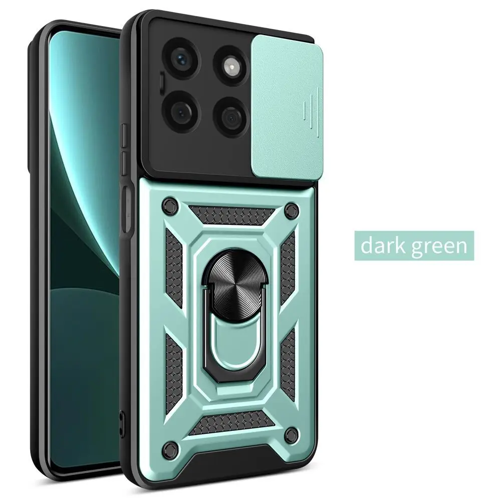 Enhanced Armor Case with Ring Magnetic Holder and Lens Protection