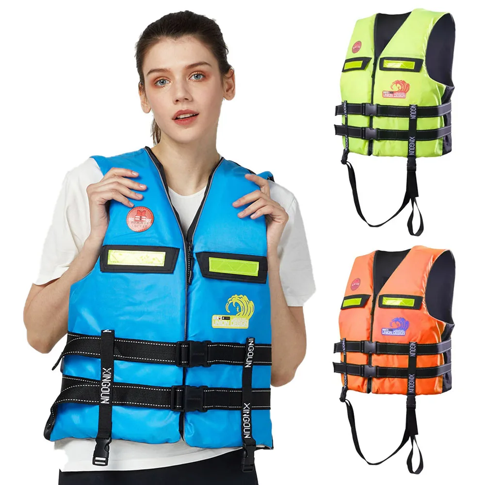 

Adult Children's Kayak Fishing Lifejacket Portable Swimming Buoyancy Vest Water Sports Motorboat Drifting Safety Lifejacket 2023
