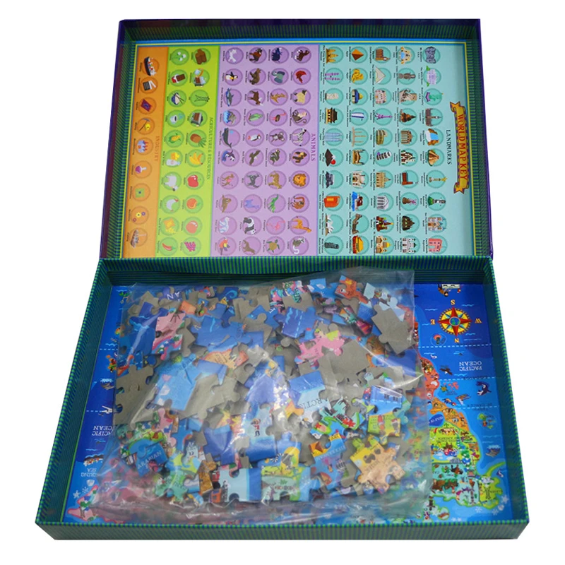 World Map Puzzle For Kids 200 Piece Learning Aid Educational Games Toy For Kids Age 4 and Above jigsaw puzzles wooden jigsaw puzzles wooden puzzle toys educational puzzles mini jigsaw puzzle paper puzzle toys