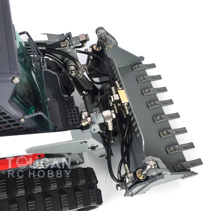 1/14 Hydraulic Loader Metal LESU Aoue-Lt5 Radio Control Tracked Skid-Steer RC Truck Model Lights Toys Adults Thzh1209-Smt9 5