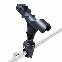 Adjustable Kayak and Boat Fishing Rod Holder with Sliding Rail System (Hand Rail Base)