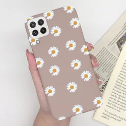 Coque de téléphone en silicone doux en forme de cœur charmant pour Samsung Galaxy A22 & M22 (4G/5G)