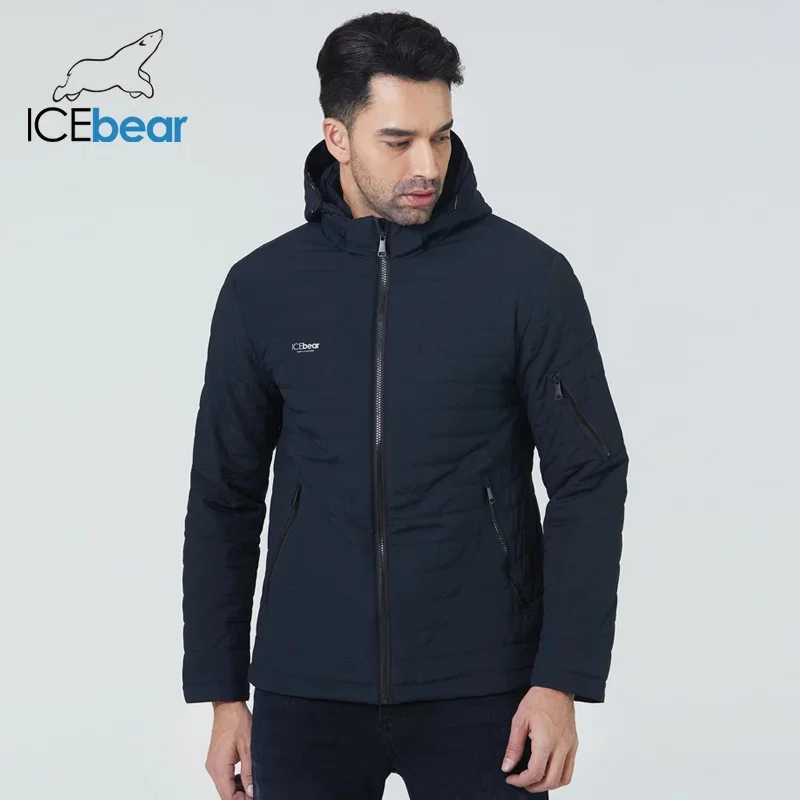 Men Short Cotton Jacket Fall Fashion Men's Hooded Coat