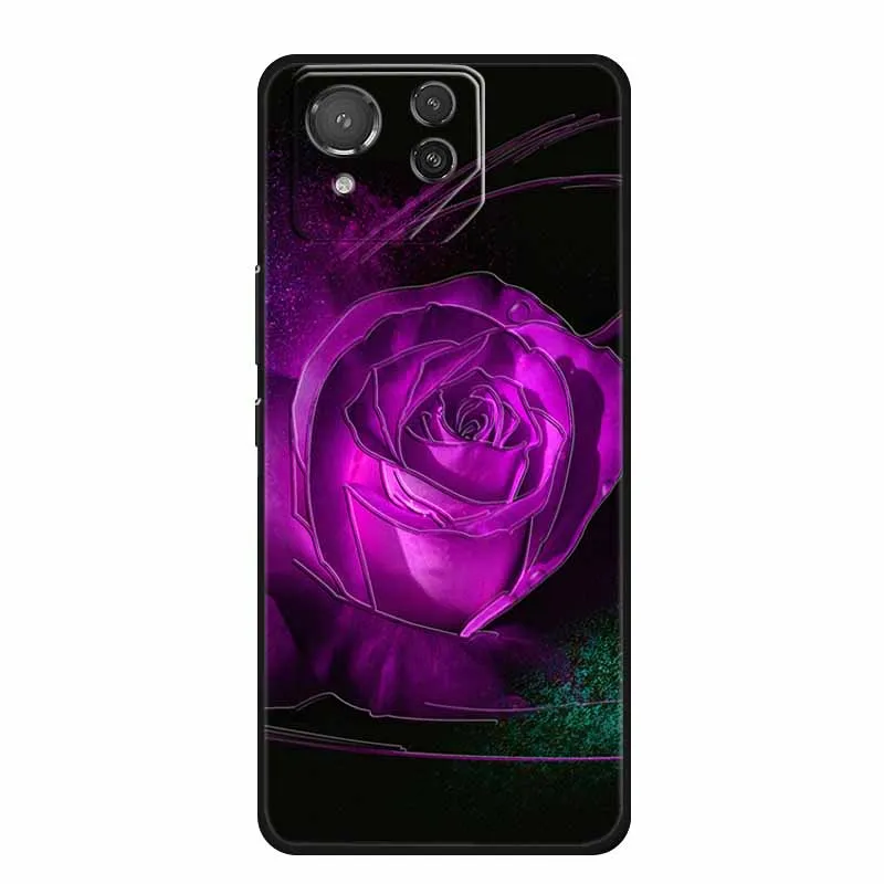 Premium 3D Embossed Black Silicone Soft Back Cover Case