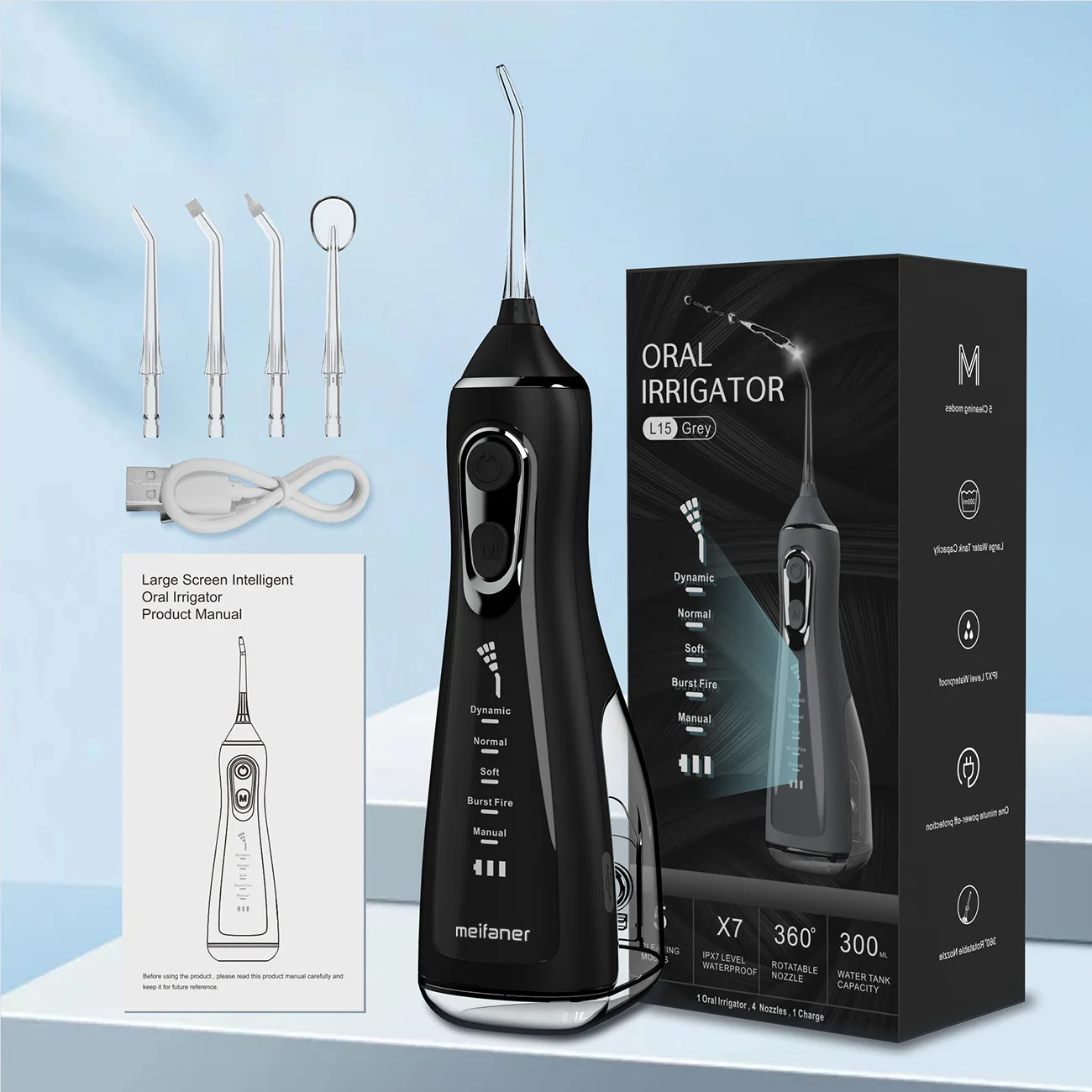 Dental Cleaner Oral Irrigator Water Flosser Oral Irrigator Protable Water Flosser Teeth Whitening Dental Jet Pick Mouth Washing Machine Pulse Dentistry Tools Cleaner USB