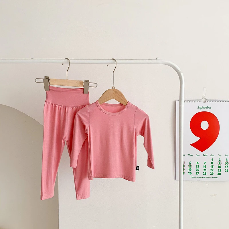 

Summer Children'S Silk Pajamas Boy And Girl Short Sleeve Night Clothes 8 Years Old Home Wear 2023 Kids Solid Color Outfits Suit