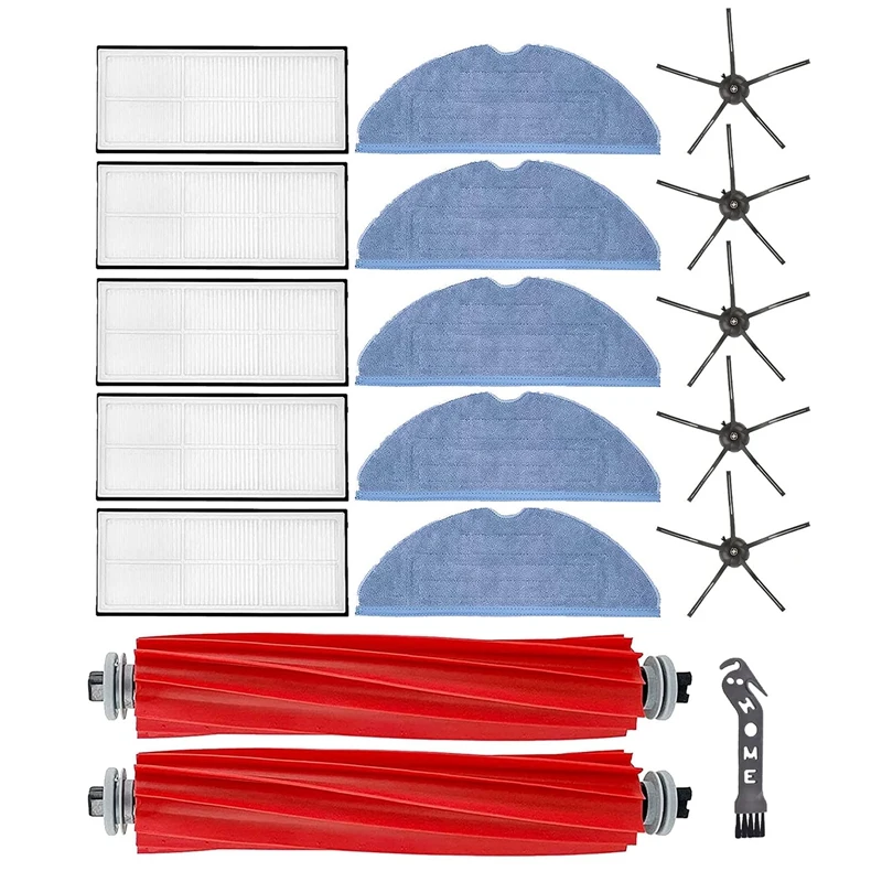 

Сменные детали для пылесоса Xiaomi Roborock S7 T7S T7S Plus, фильтр НЕРА, основная боковая щетка, насадка на швабру