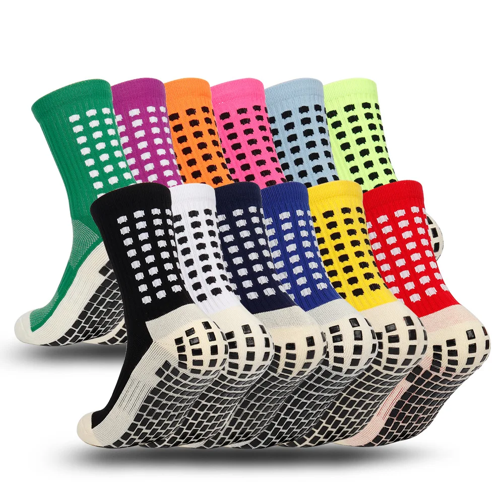 New Football Socks Men and Women Sports Socks Non-slip Silicone Bottom Soccer Basketball children