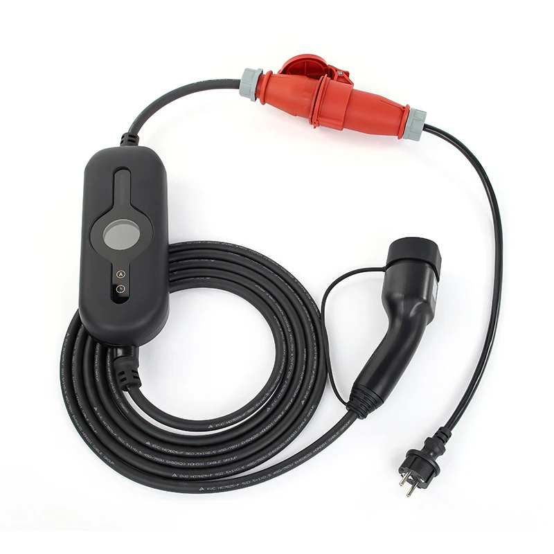 Powerful Portable Type 2 EV Charger With Adjustable 8 To 16A On The Go