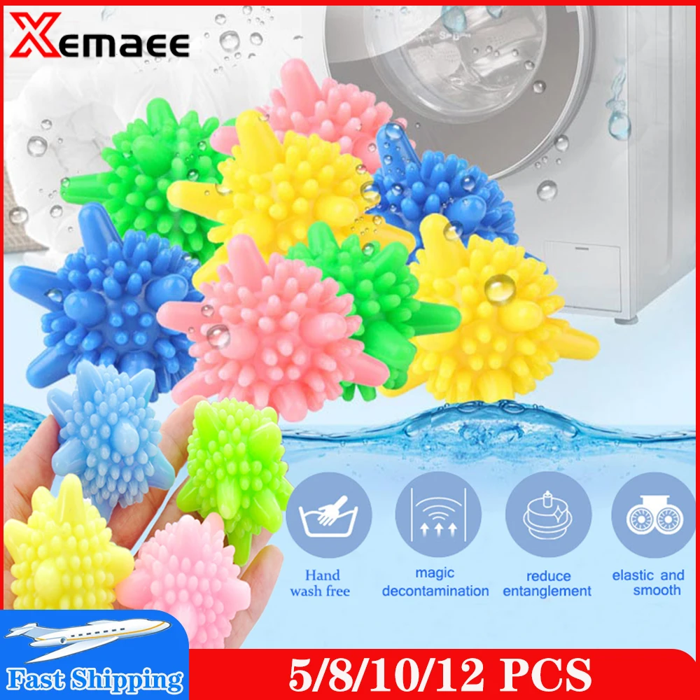 10/5Pcs Laundry Balls Reusable For Household Washing Machine Clothes
