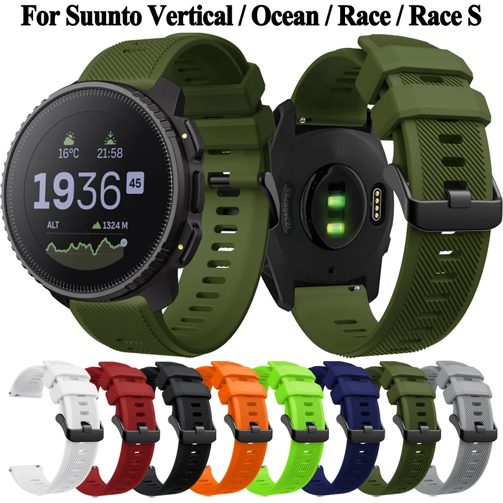 Versatile 22mm Silicone Watch Strap - Premium Replacement Wristband in Ocean Blue