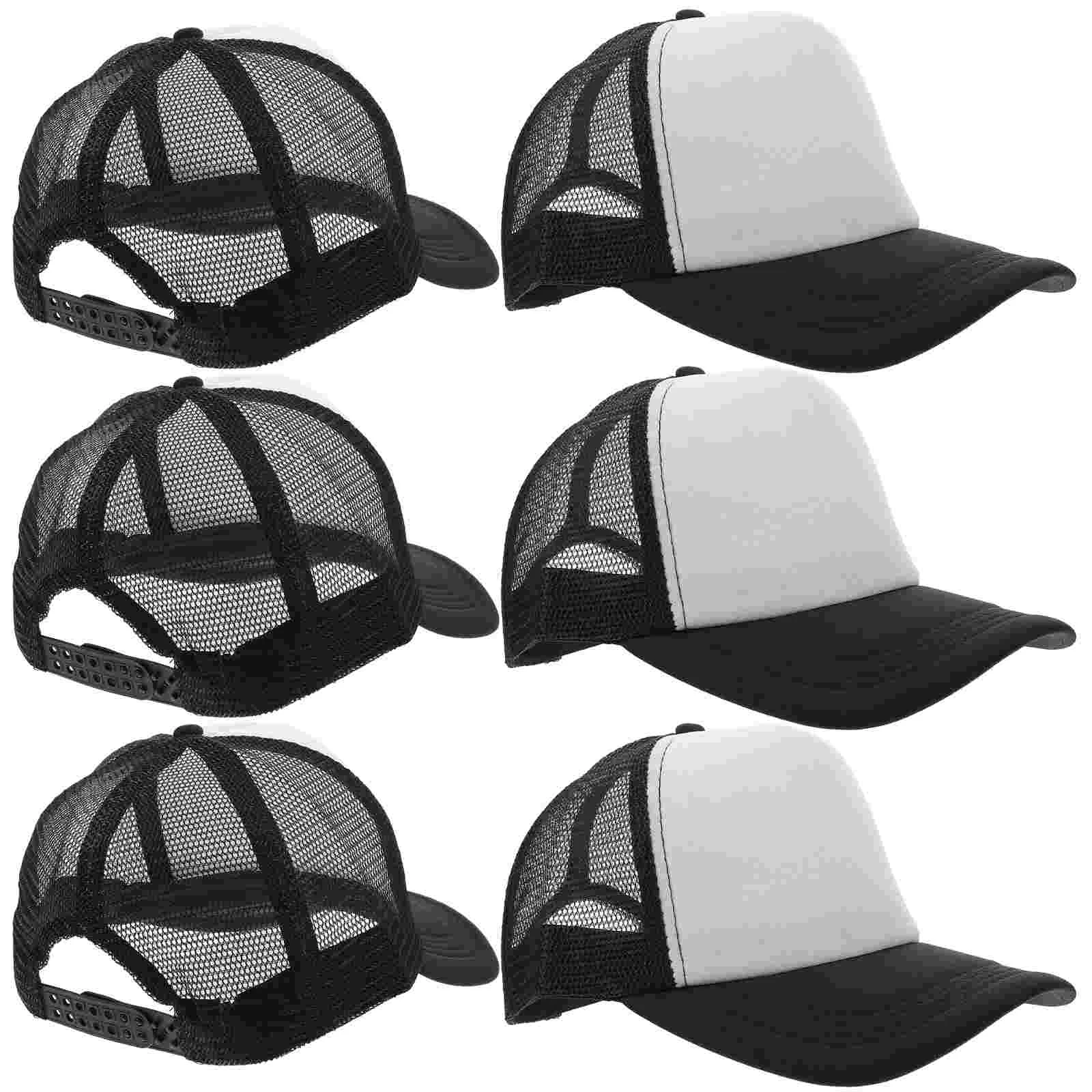 10pcs Outdoor Use Blank Diy Cap Mesh Driver Hat Baseball Cap Diy Sublimation Hat Outdoor Supply 5