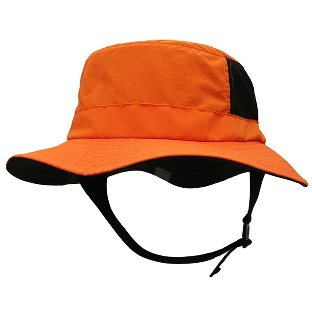 Beach Surf Cap Mesh Breathable Sun Hat UPF50+ Summer Outdoor Fishing Belt Chin Adjustable Bucket hat Water Sport Unisex