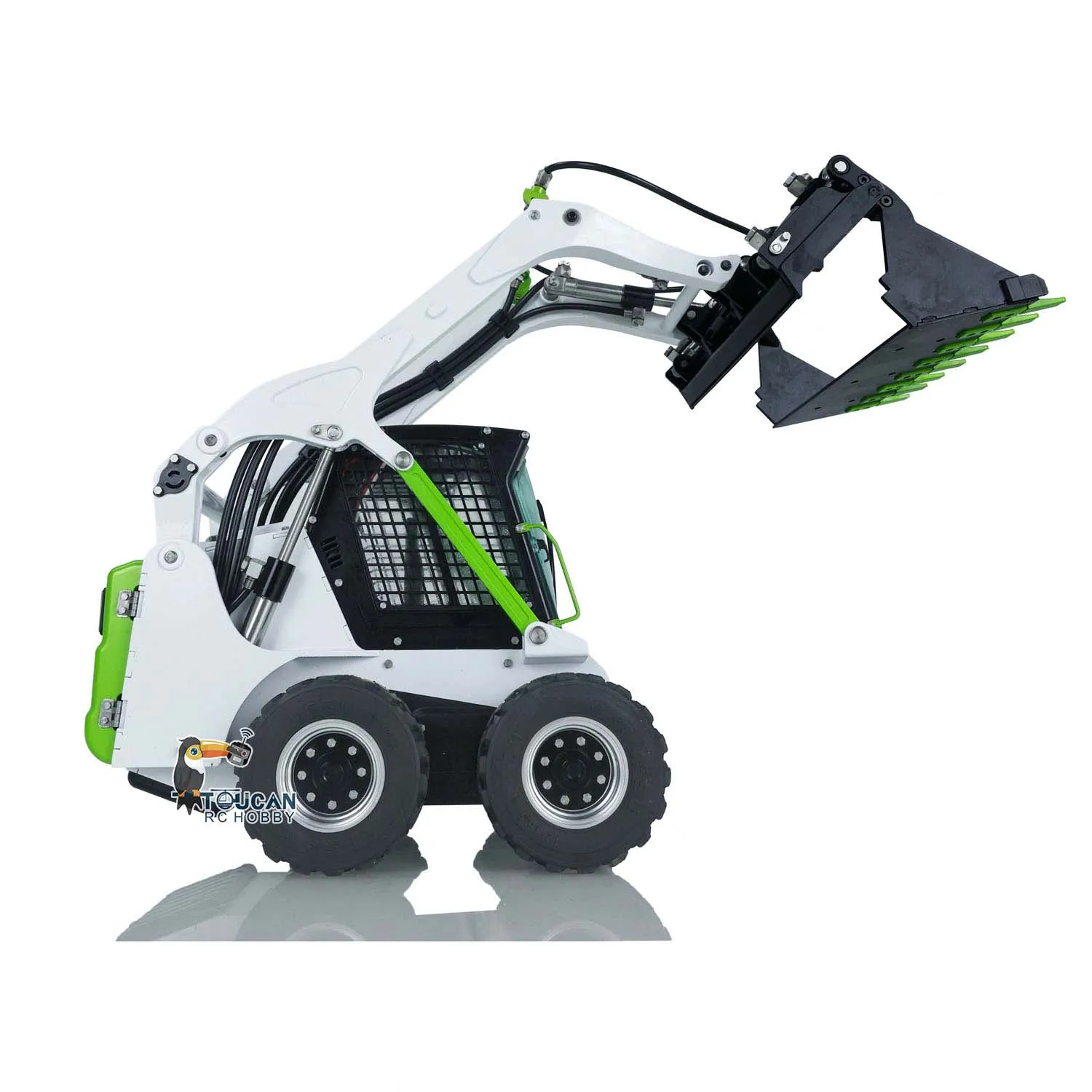 1/14 RC Hydraulic Loader LESU Wheeled Skid-Steer Aoue Lt5H I6S Radio Esc Motor Model Remote Control In Stock Truck Thzh1279-SMT9 4