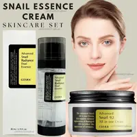 Cosrx Advanced Snail Serum Collagen Fade Fine Lines Essence Toner Cream Moisturizing Nourishing Brightening Skin Care Set