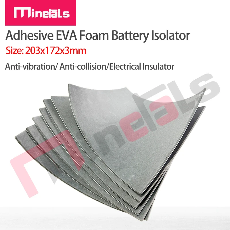 Adhesive EVA Foam Battery Insulator 203*172*3mm Anticollision Insulation for 3.2V 280Ah 320Ah