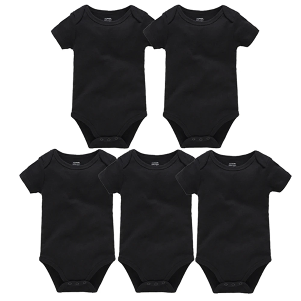 Kavkas Baby Boy Clothes 3 5 Pcs/Set 100% Cotton Summer Girls Bodysuit Short Sleeve Newborn 0-3M Clothing 2