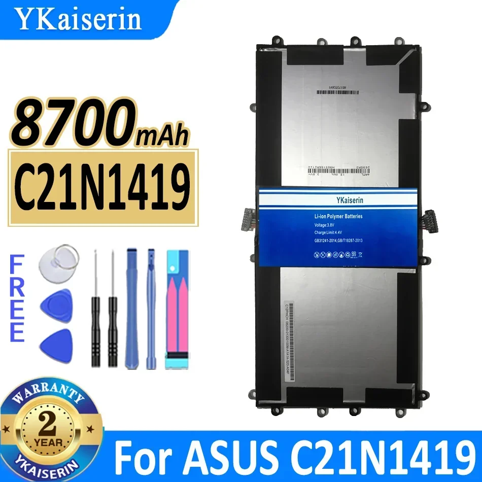 

8700mAh YKaiserin Battery C 21N1419 For ASUS C21N1419 Laptop Batteries