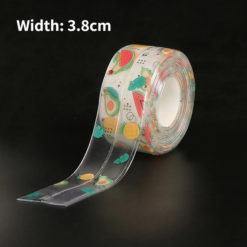 2021 New Bathroom Kitchen Shower Sink Bath Sealing Strip Tape Caulk Strip Self Adhesive Waterproof Wall Sticker Sink Edge Tape 