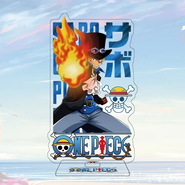 Anime One Piece Acrylic Standing Plate Desktop Red Hair Shanks ACE