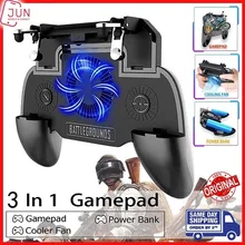 

[ Original ] SR PUBG Mobile Gamepad With Fan Powerbank Joystick Fire Aim Button Controller Handle Trigger Holder of PUBG