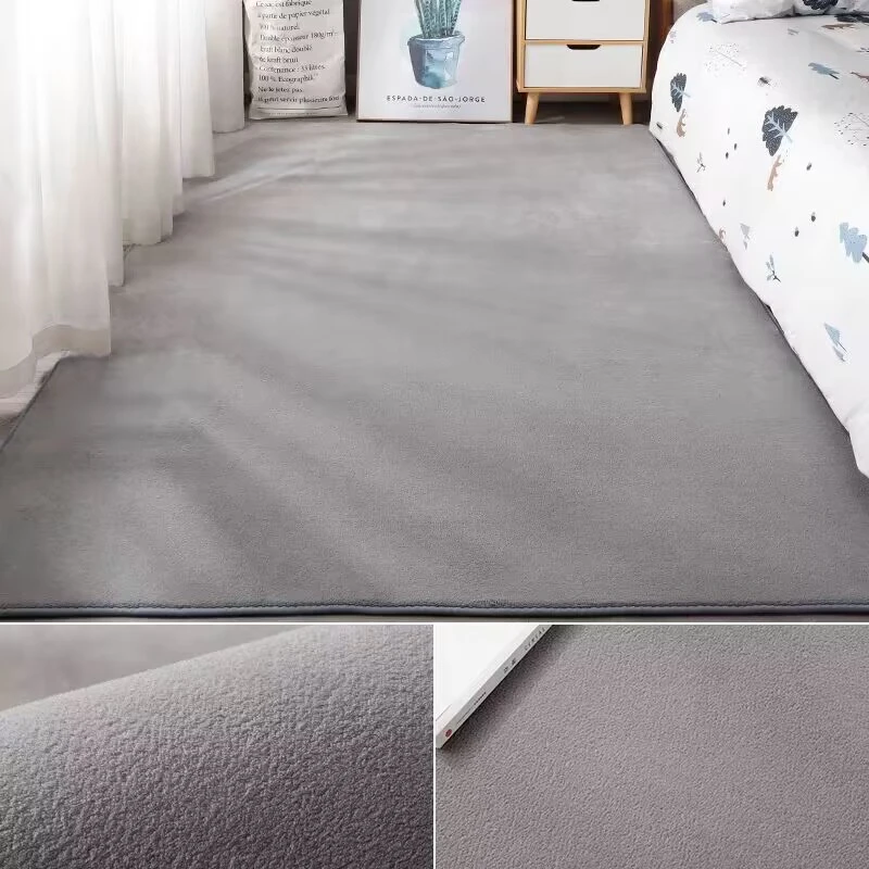 

Nordic Style Carpet for Living Room Bed Room Children Soft Fluffy Floor Carpets Window Bedside Home Decor Coral Fleece Carpets