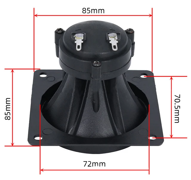 4-8 Ohms Noir Tweeters Piézo Céramique 150W Plmvhpb - Lot De 2