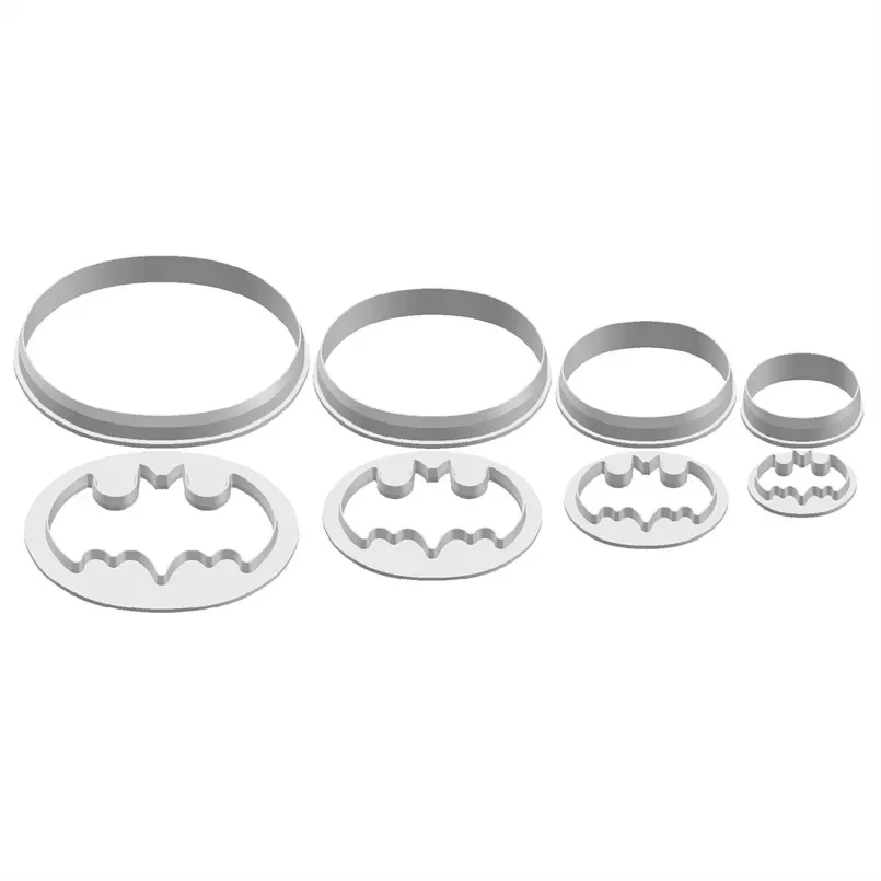 Cartoon Animals Traits Ellipse Bats Plastic Molds Cake Fondant Tools Cookie Sushi and Fruits Cutters cookie cutter baking mold fondant cutter baking decorating tools pastry cutter
