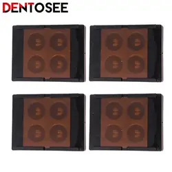 1/3/5/10Box Dental Veneer Storage Box Teeth Patch Shading Light Box 4 Holes Membrane Tooth Denture Retainer Molar Box