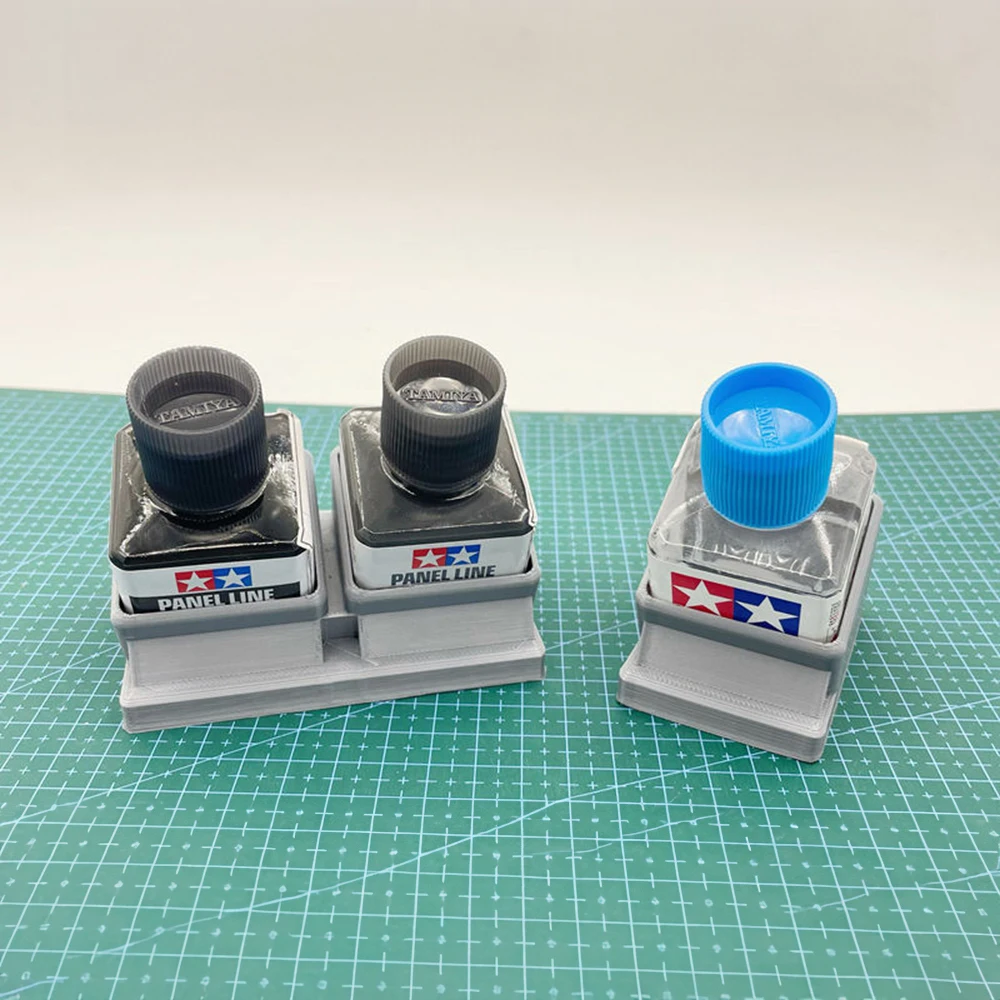 Für Tamiya Kunststoff Zement Kleber Topf Flaschenhalter Extra Dünne Modell Kit Organizer Panel Linie Flaschenständer Farbe & Kleber Ständer Rack – Detail 3