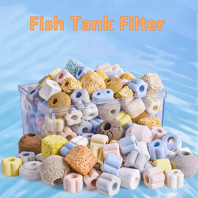 Anelli Filtranti Ceramica Per Acquario - 1000g, Filtro Biologico, Rimuove Ammoniaca E Nitriti